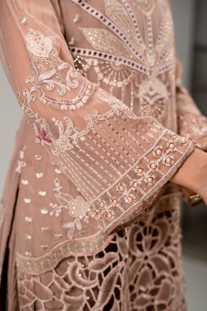 Zebtan Women Unstitched Embroidered Chiffon 3 Piece Suit AR-06 Festive Collection