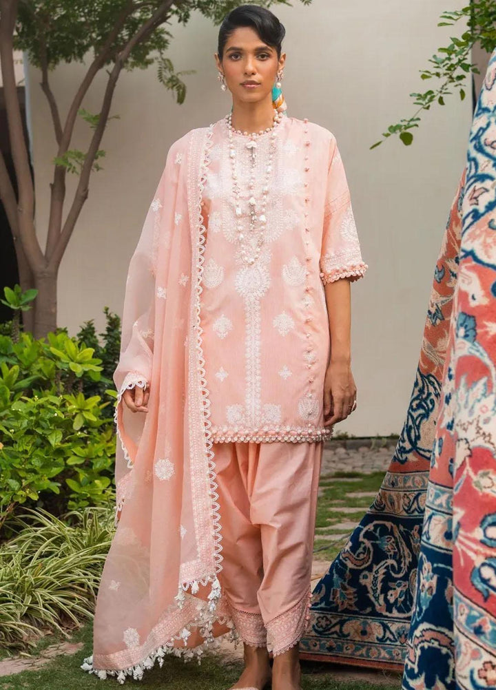 Muzlin By Sana Safinaz Embroidered Chambray Suits Unstitched 3 Piece SS23MZ 5A - Summer Collection