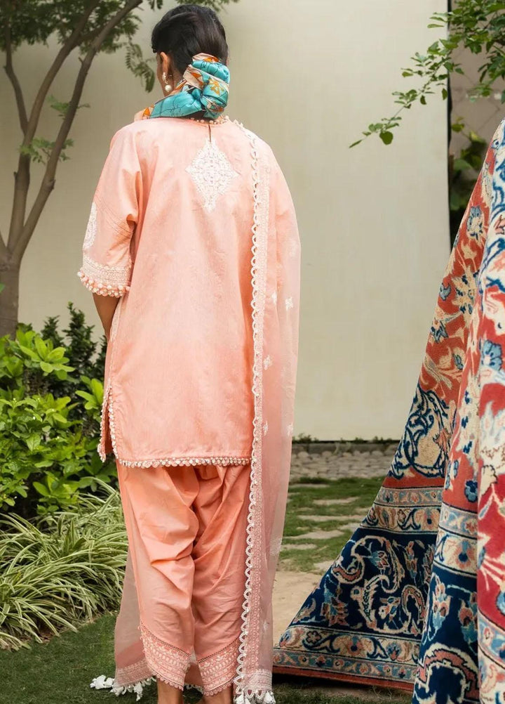 Muzlin By Sana Safinaz Embroidered Chambray Suits Unstitched 3 Piece SS23MZ 5A - Summer Collection