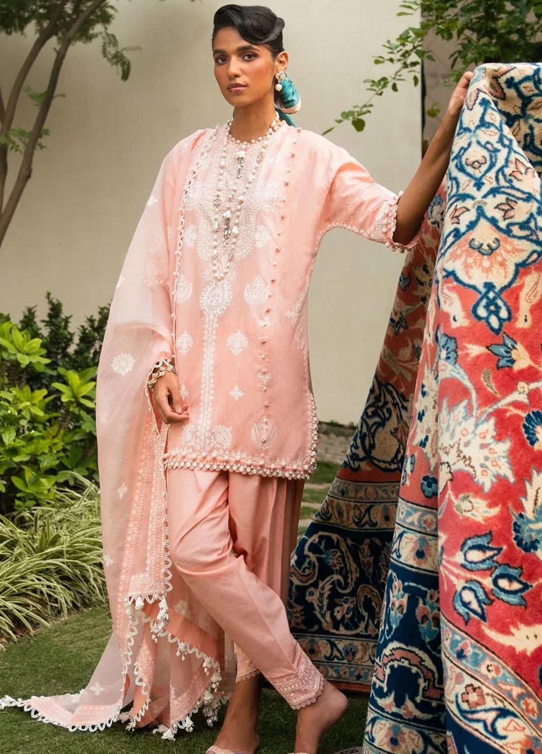 Muzlin By Sana Safinaz Embroidered Chambray Suits Unstitched 3 Piece SS23MZ 5A - Summer Collection