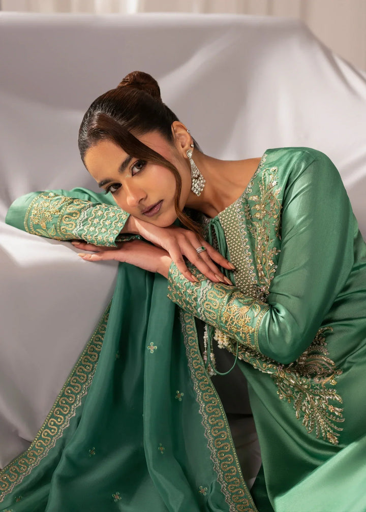 Celeste by Jamni RTW Embroidered Sheesha Silk 3 Piece Suit MEADOW Festive Collection