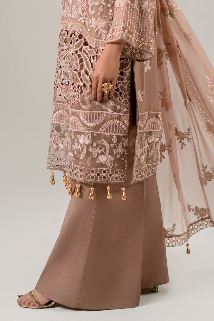 Zebtan Women Unstitched Embroidered Chiffon 3 Piece Suit AR-06 Festive Collection