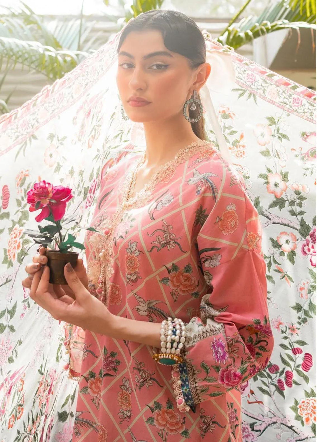 Muzlin By Sana Safinaz Embroidered Lawn Suits Unstitched 3 Piece SS23MZ 4B - Summer Collection
