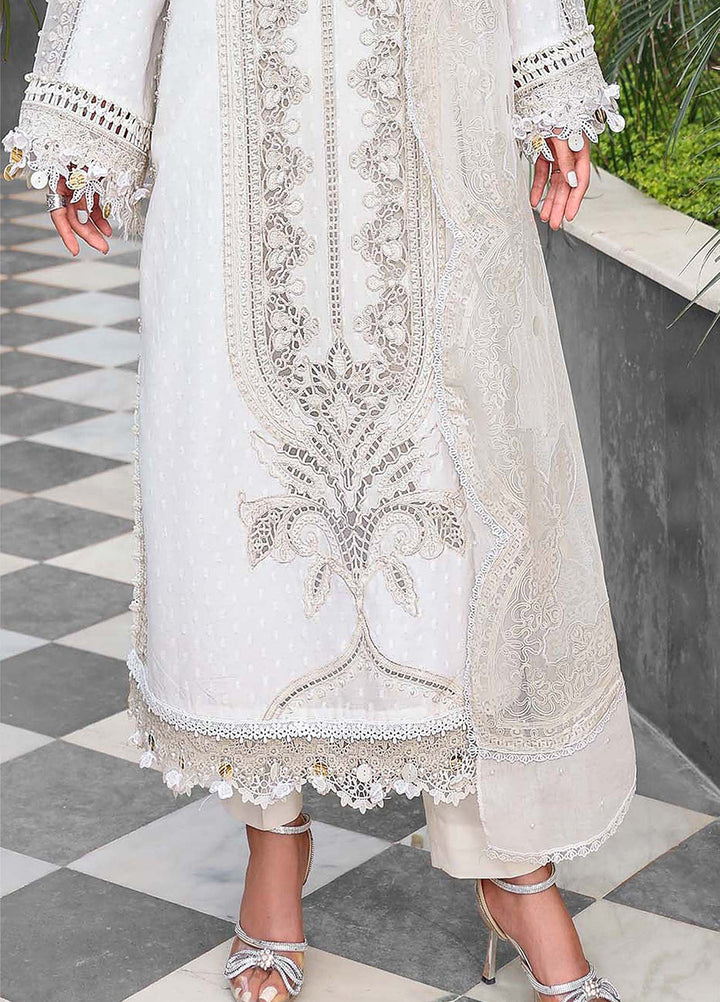 Maria B Unstitched Embroidered Lawn 3 Piece Suit MB26ULE D1 - Eid Collection