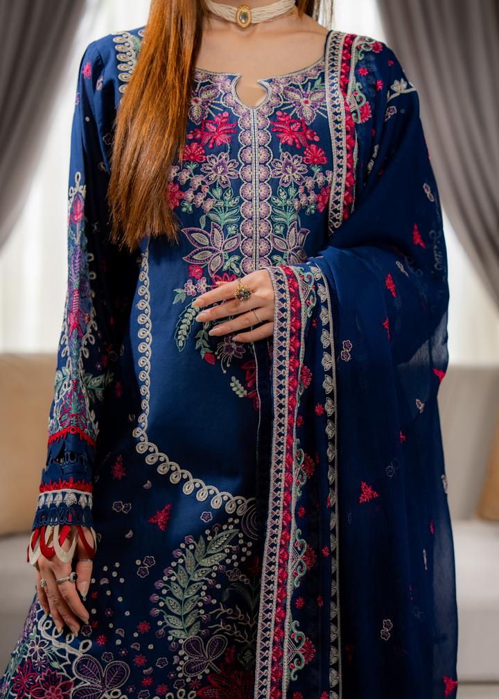 Aria By Meerak RTW Embroidered Lawn 3 Piece Suit Niva Festive Collection