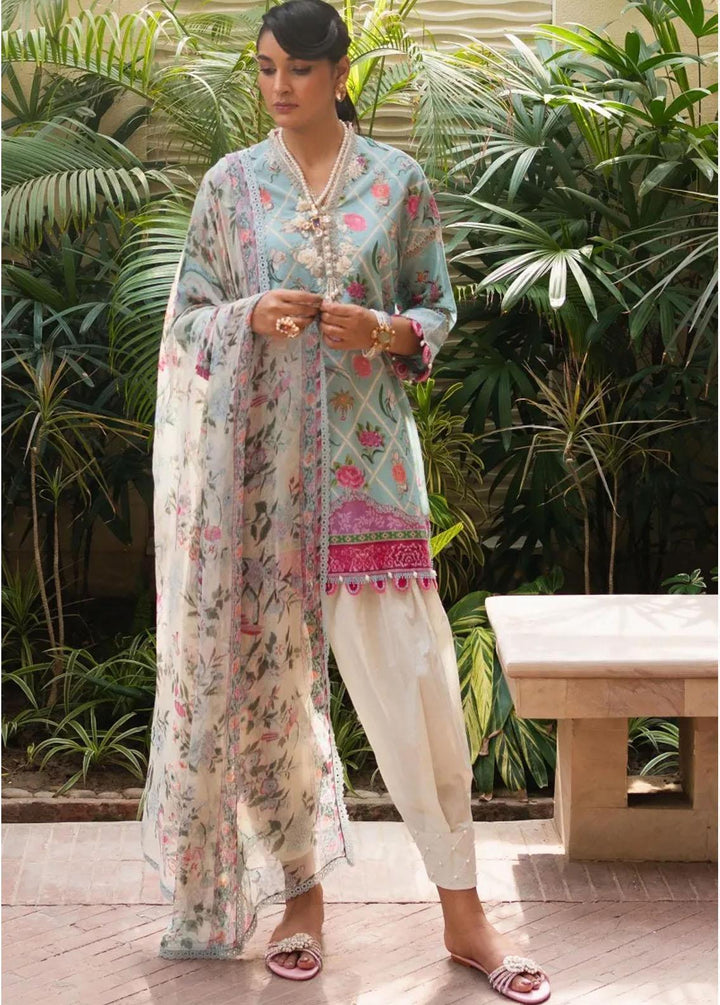 Muzlin By Sana Safinaz Embroidered Lawn Suits Unstitched 3 Piece SS23MZ 4A - Summer Collection