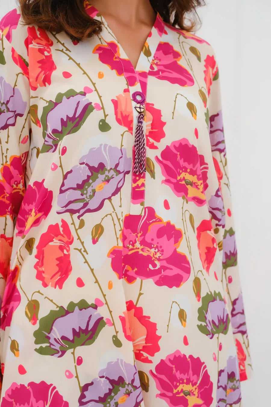 Dhaga Women Pret Printed 2 Piece Lawn Matching Separate FW24DSP0034 - Summer Collection