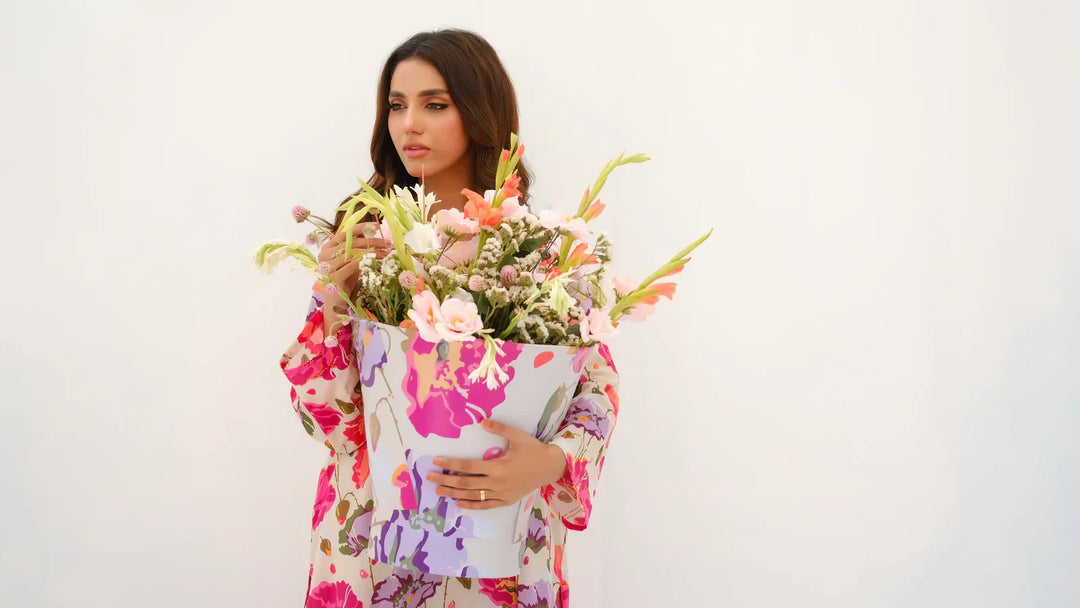 Dhaga Women Pret Printed 2 Piece Lawn Matching Separate FW24DSP0034 - Summer Collection