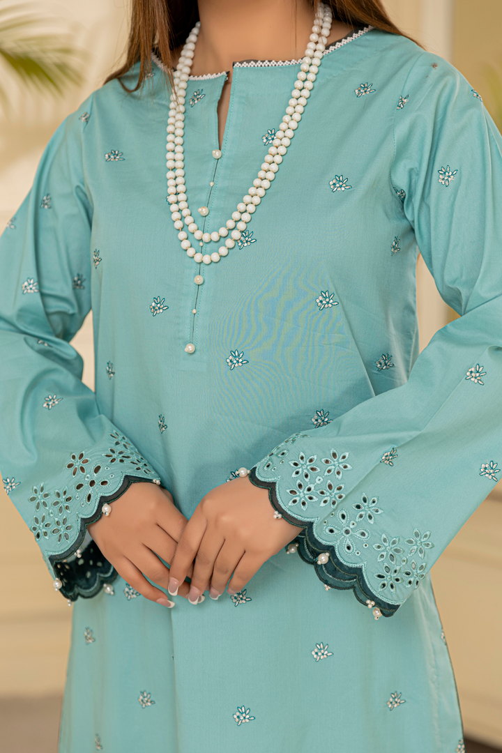 Waresha Women RTW Embroidered Lawn 2 Piece Suit GW02 - Festive Collection