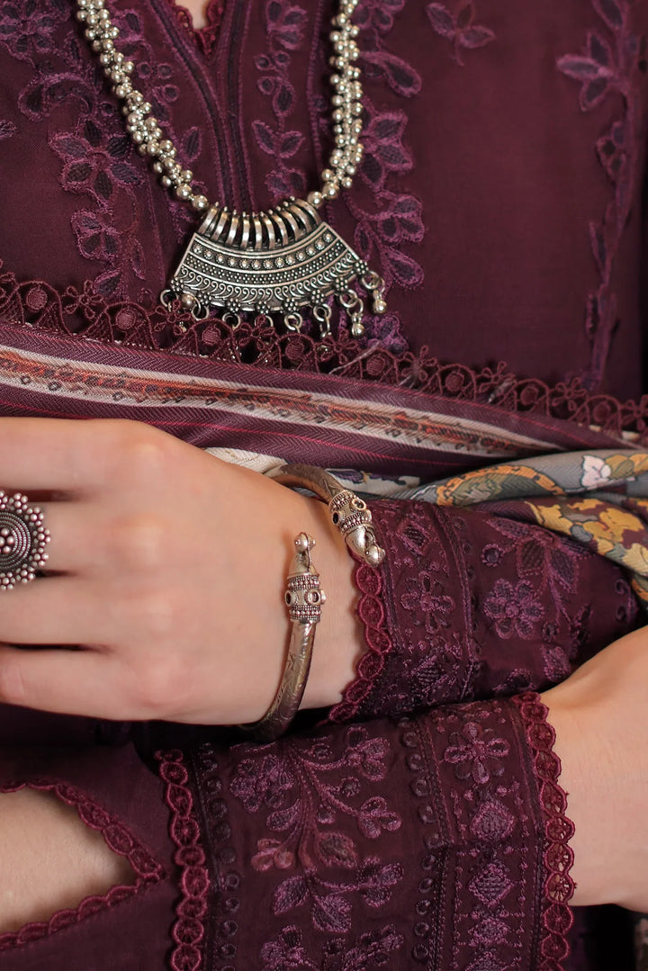 Noor by Saadia Asad Unstitched Embroidered Linen 3 Piece Suit SA26UNL D7 B - Winter Collection