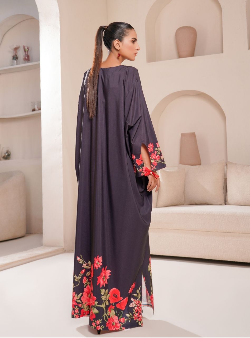 Irtiqa by Anayra Amal RTW Printed Raw Silk 1 Piece Suit Crimson Festive Collection