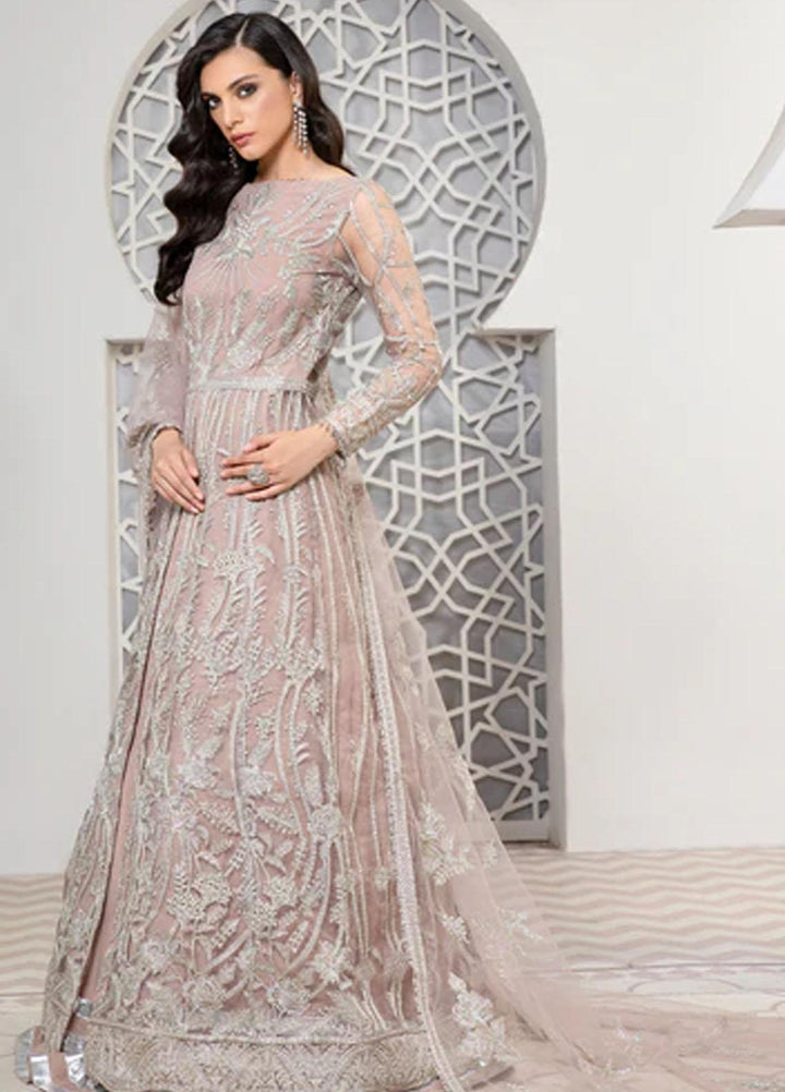 Pareesia by Zarif Embroidered  Suits Unstitched 3 Piece ZR25UF ZP 01 ROSE GOLD - Luxury Collection