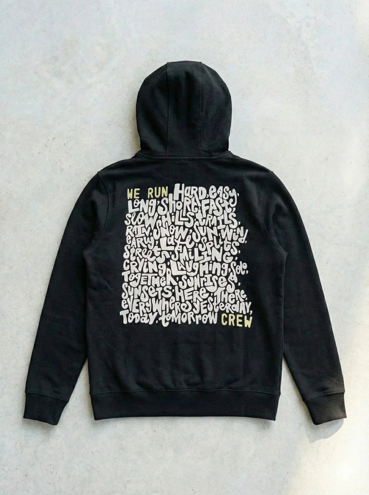Urban Cut Unisex RTW Printed Fleece 1 Piece Suit Crew Words Hoodie Casual Collection