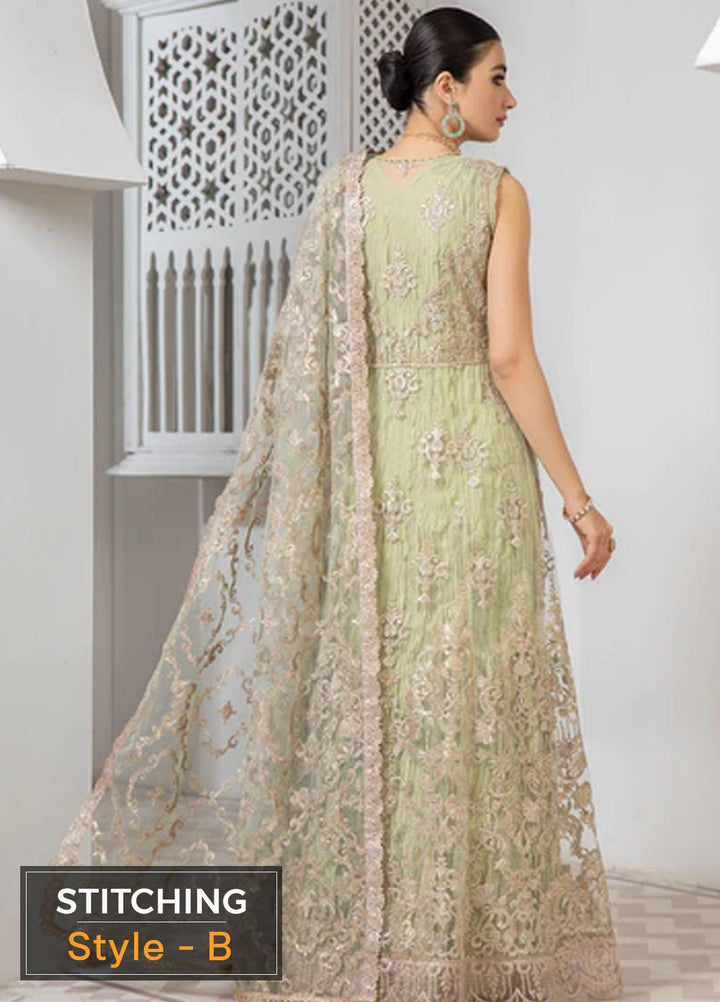 Pareesia by Zarif Embroidered  Suits Unstitched 3 Piece ZP 03 SEAFOAM - Luxury Collection