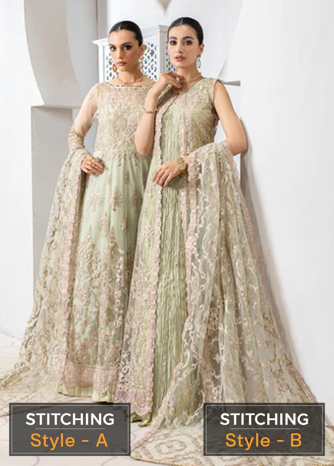 Pareesia by Zarif Embroidered  Suits Unstitched 3 Piece ZP 03 SEAFOAM - Luxury Collection