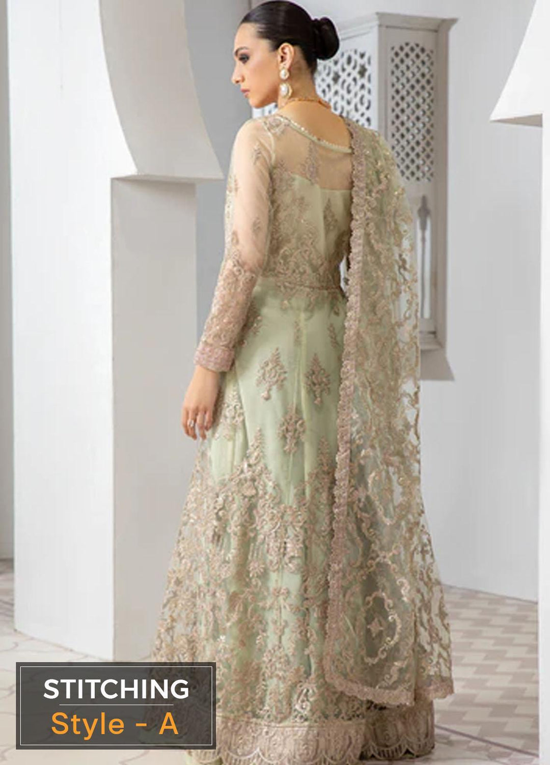 Pareesia by Zarif Embroidered  Suits Unstitched 3 Piece ZP 03 SEAFOAM - Luxury Collection