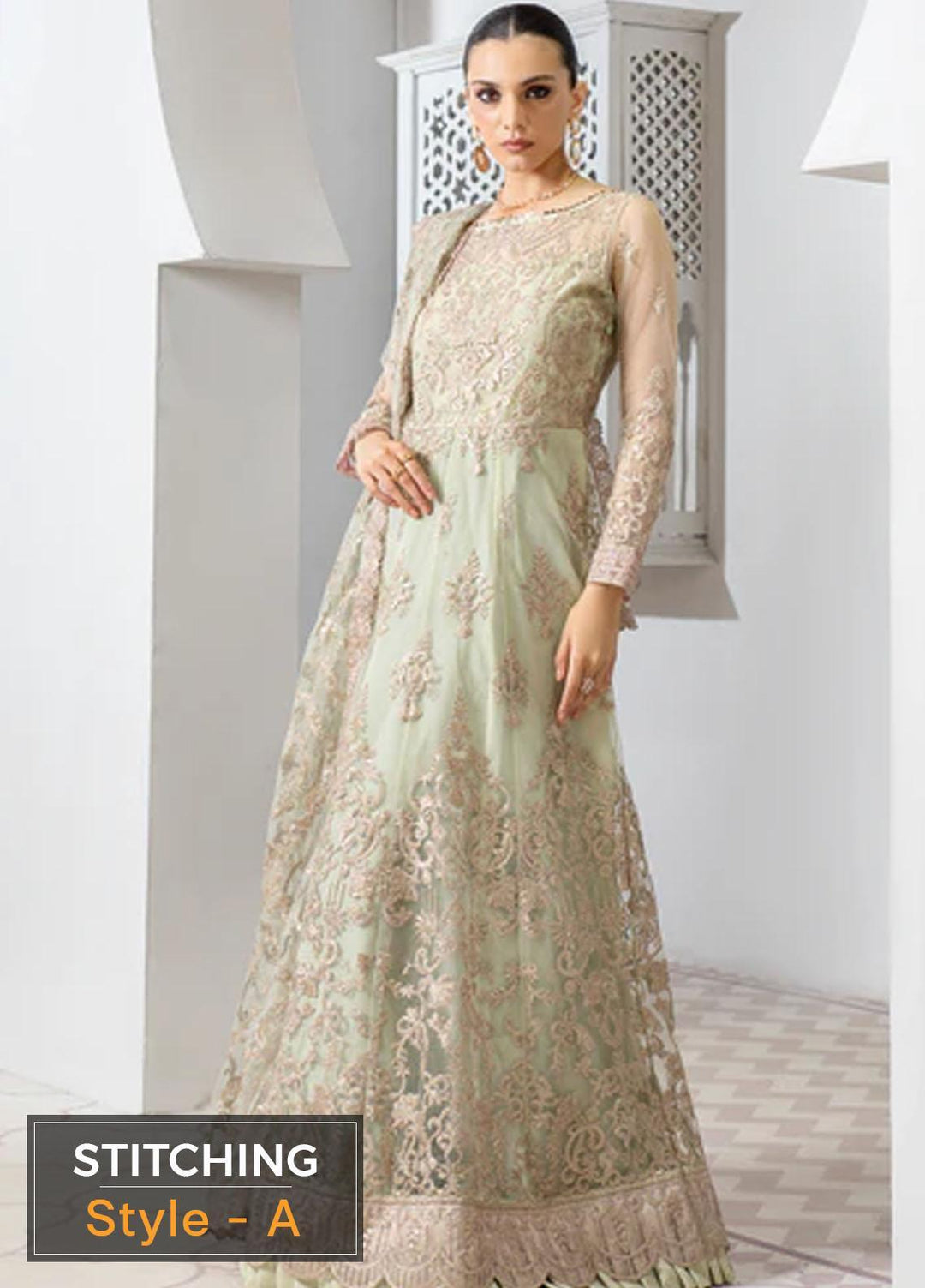 Pareesia by Zarif Embroidered  Suits Unstitched 3 Piece ZP 03 SEAFOAM - Luxury Collection