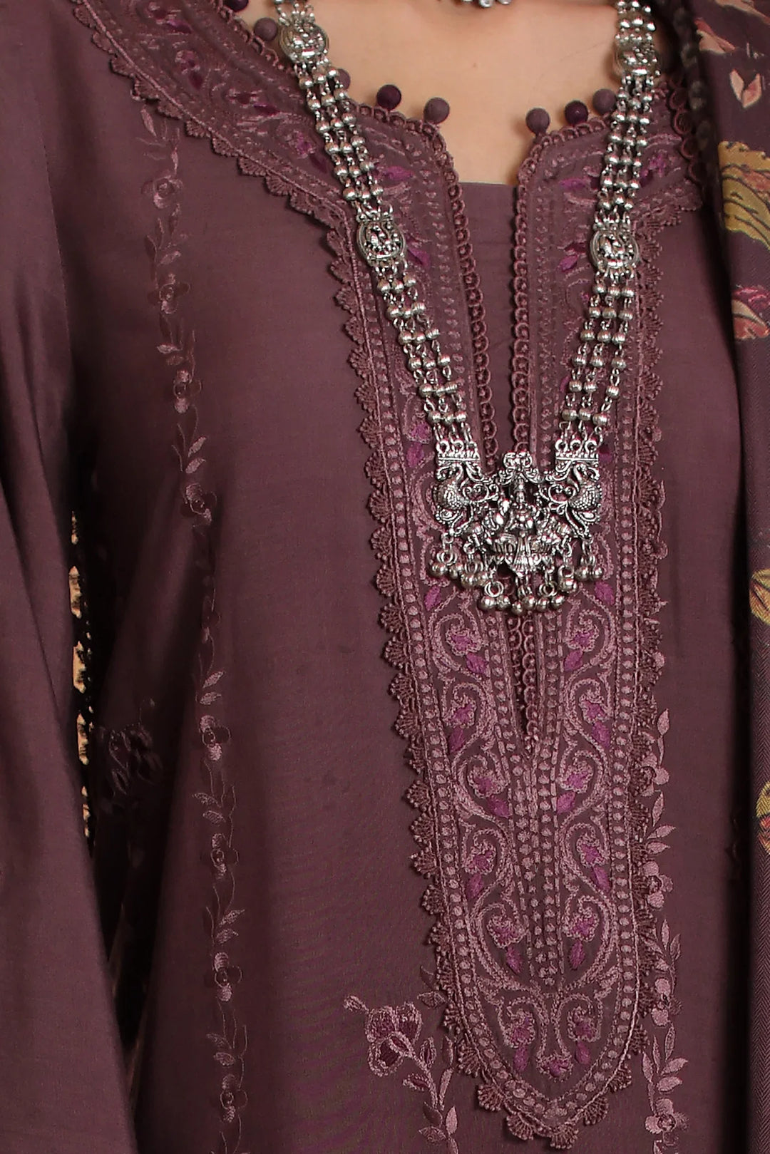 Noor by Saadia Asad Unstitched Embroidered Linen 3 Piece Suit SA26UNL D5 A - Winter Collection