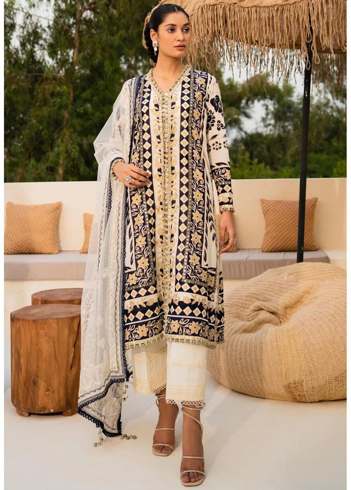 Muzlin By Sana Safinaz Embroidered Lawn Suits Unstitched 3 Piece SS23MZ 2B - Summer Collection