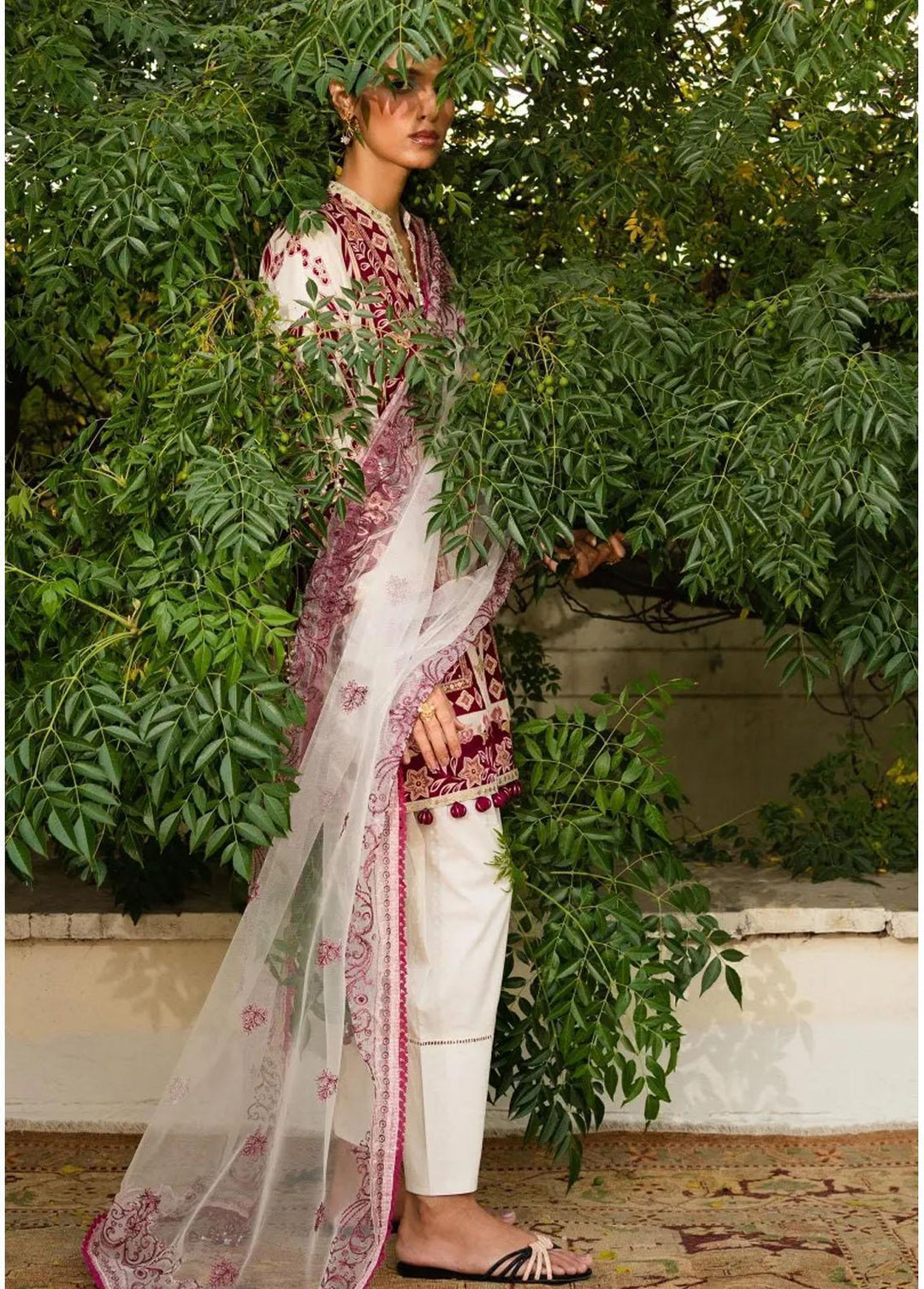 Muzlin By Sana Safinaz Embroidered Lawn Suits Unstitched 3 Piece SS23MZ 2A - Summer Collection