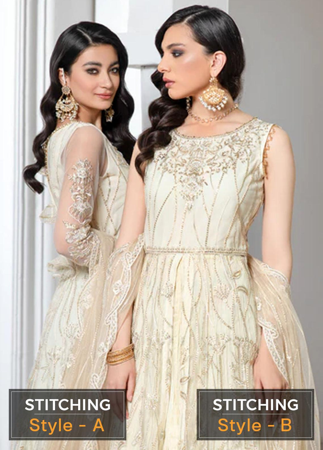 Pareesia by Zarif Embroidered  Suits Unstitched 3 Piece ZP 05 IVORY - Luxury Collection