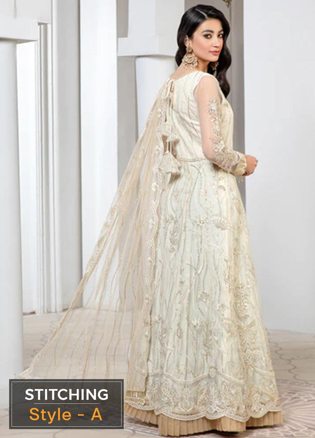 Pareesia by Zarif Embroidered  Suits Unstitched 3 Piece ZP 05 IVORY - Luxury Collection