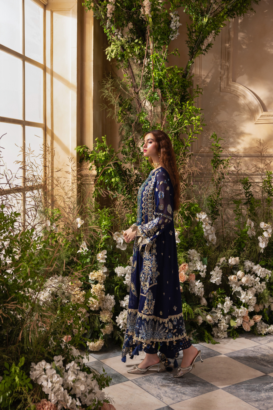 Zebtan Women Unstitched Embroidered Chiffon 3 Piece Suit ZC-06 Festive Collection