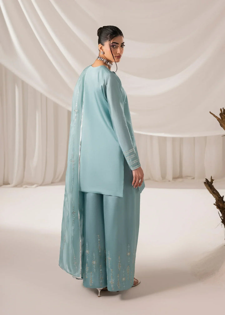 Celeste by Jamni RTW Embroidered Sheesha Silk 3 Piece Suit AERIAL Festive Collection