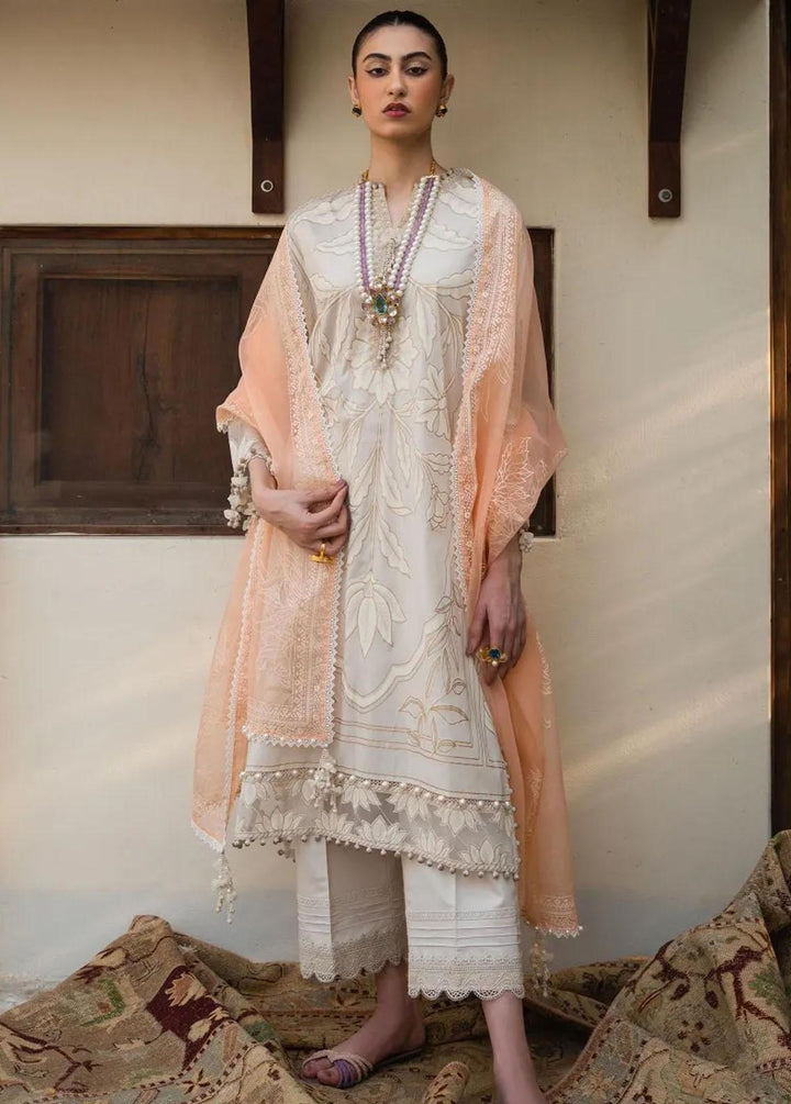 Muzlin By Sana Safinaz Embroidered Lawn Suits Unstitched 3 Piece SS23MZ 1B - Summer Collection