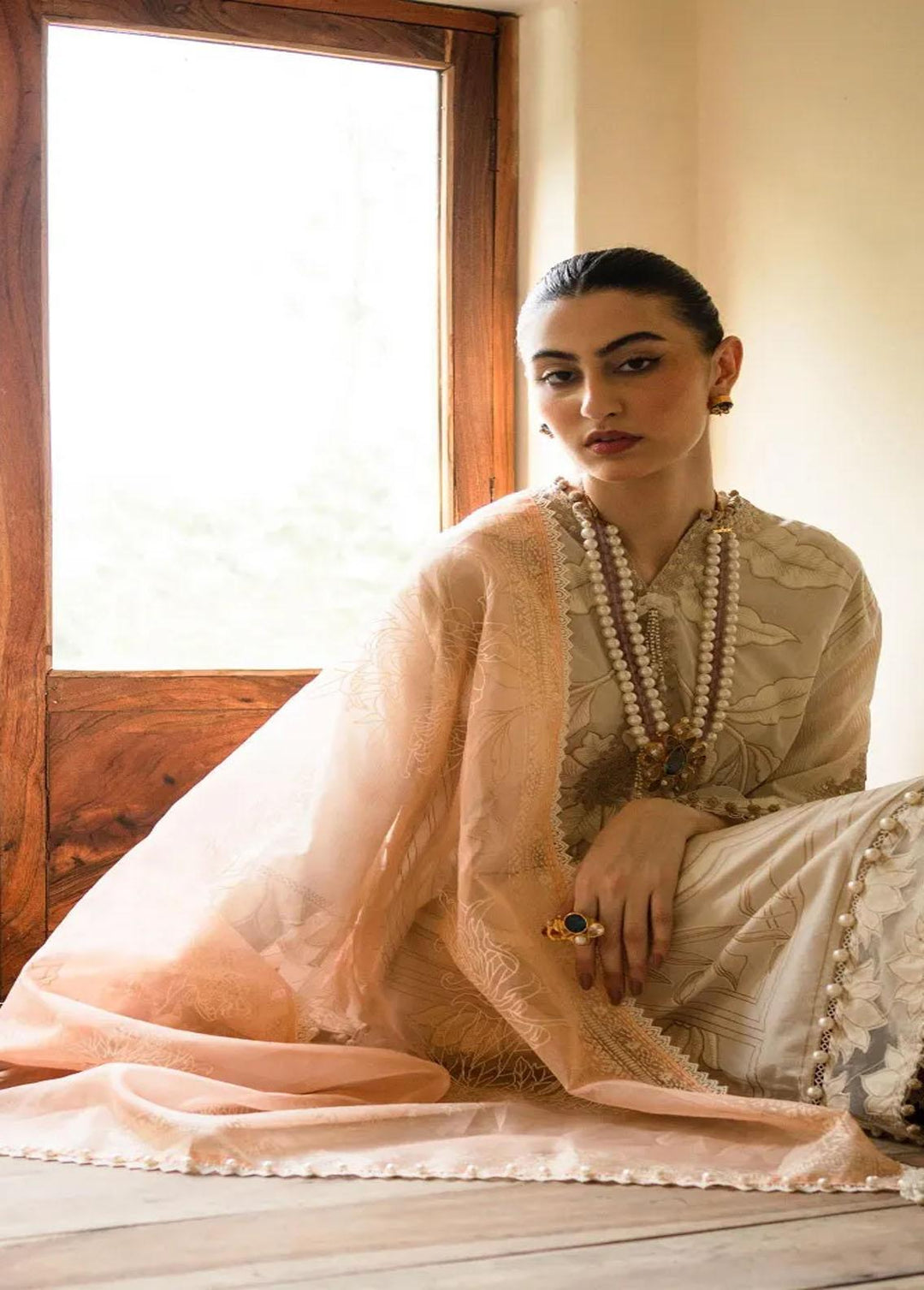 Muzlin By Sana Safinaz Embroidered Lawn Suits Unstitched 3 Piece SS23MZ 1B - Summer Collection