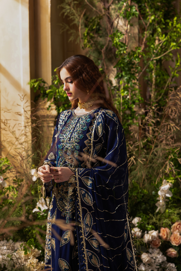 Zebtan Women Unstitched Embroidered Chiffon 3 Piece Suit ZC-06 Festive Collection