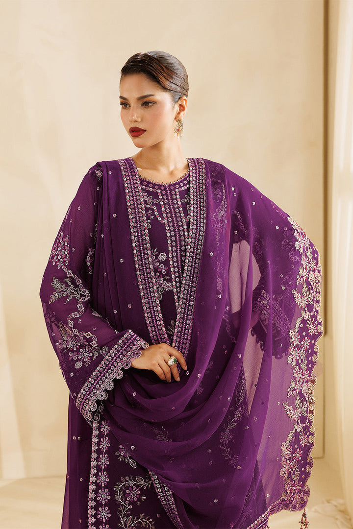 Sireine by Alizeh Fashion Unstitched Embroidered Chiffon 3 Piece Suit AF26UCS AF-CH-2299-CASCADE - Festive Collection