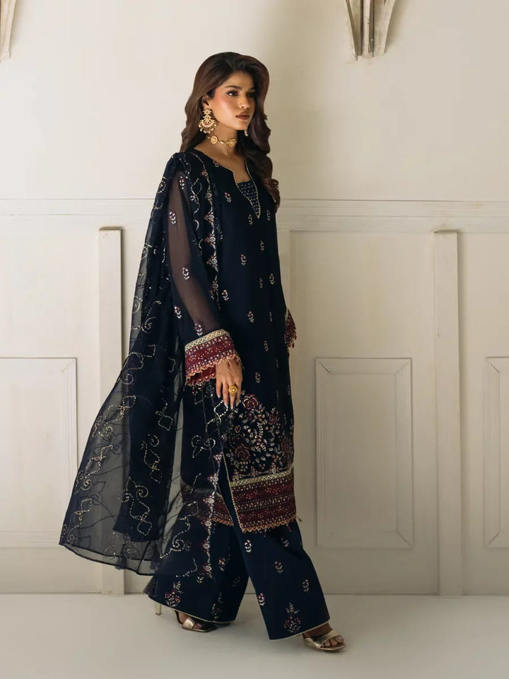 Salitex Unstitched Embroidered Chiffon 3 Piece Suit SUNS8CH510 Festive Collection