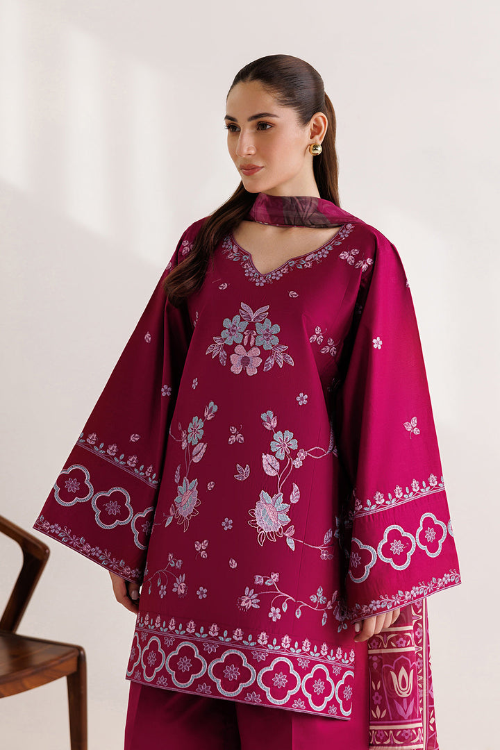 Mistfall by Panache Apparel RTW Embroidered Cotton 3 Piece Suit avelis Eid Collection