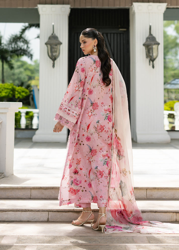 Signature by Elaf Unstitched Embroidered Lawn 3 Piece Suit EL26USLE Mira ESG-4B - Eid Collection
