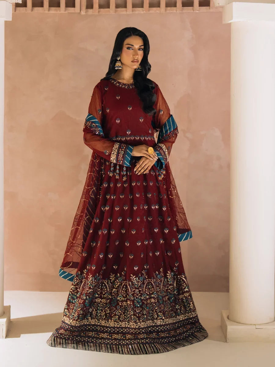 Salitex Unstitched Embroidered Chiffon 3 Piece Suit SUNS8CH523 Festive Collection