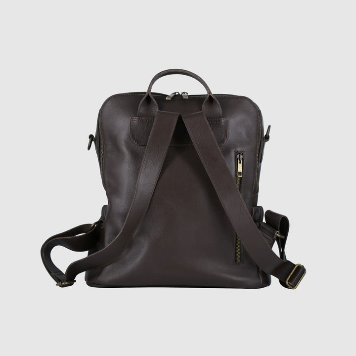 Lafanzo Unisex Leather Lunara Ladies Backpack Brown - Accessories Collection