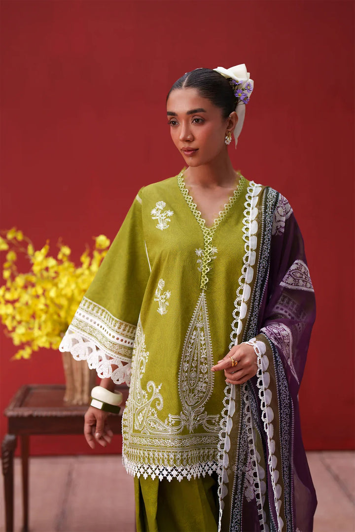 Laanem by Saira Rizwan Unstitched Embroidered Lawn 3 Piece Suit SR26ULL NERAYA-A - Summer Collection