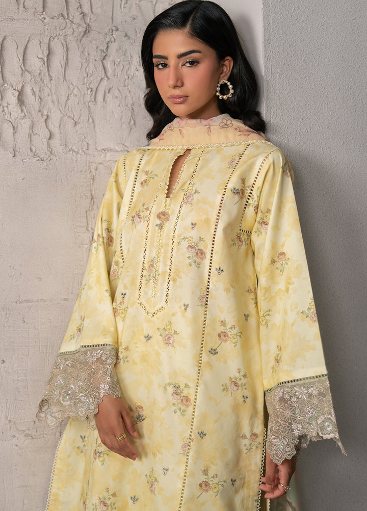 Selure by Seran Women Unstitched Embroidered Lawn 3 Piece Suit SN26ULS Cielle D-03 - Casual Collection