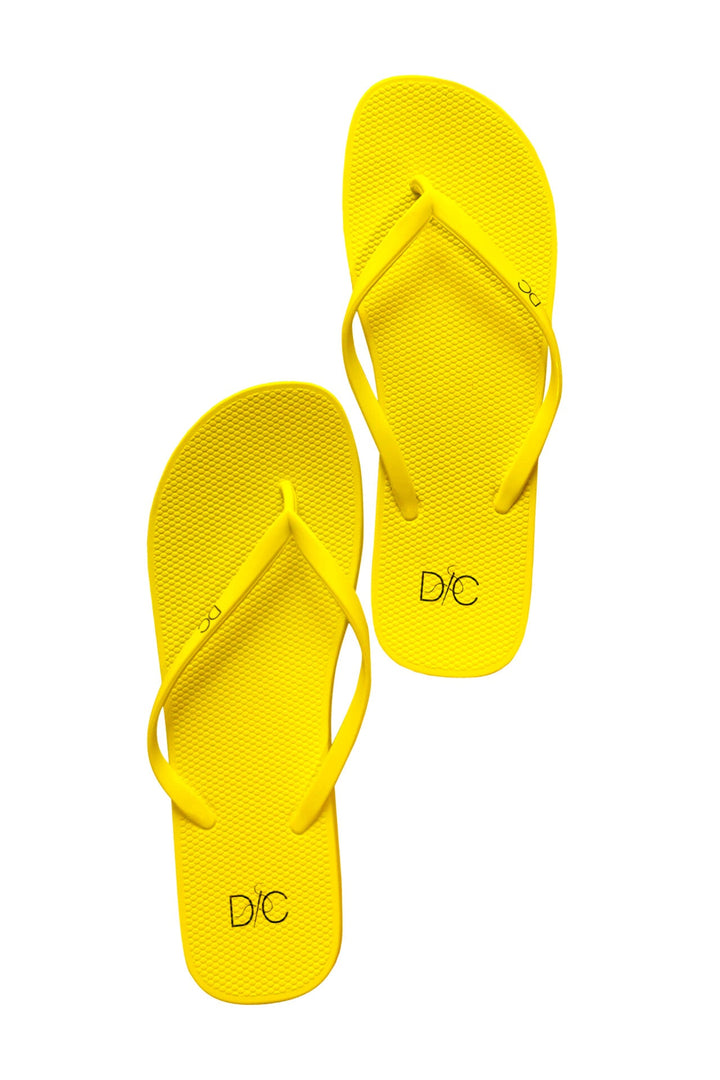 Divinely Crafted Women Flip Flops Yellow WR-YEL - Summer Collection