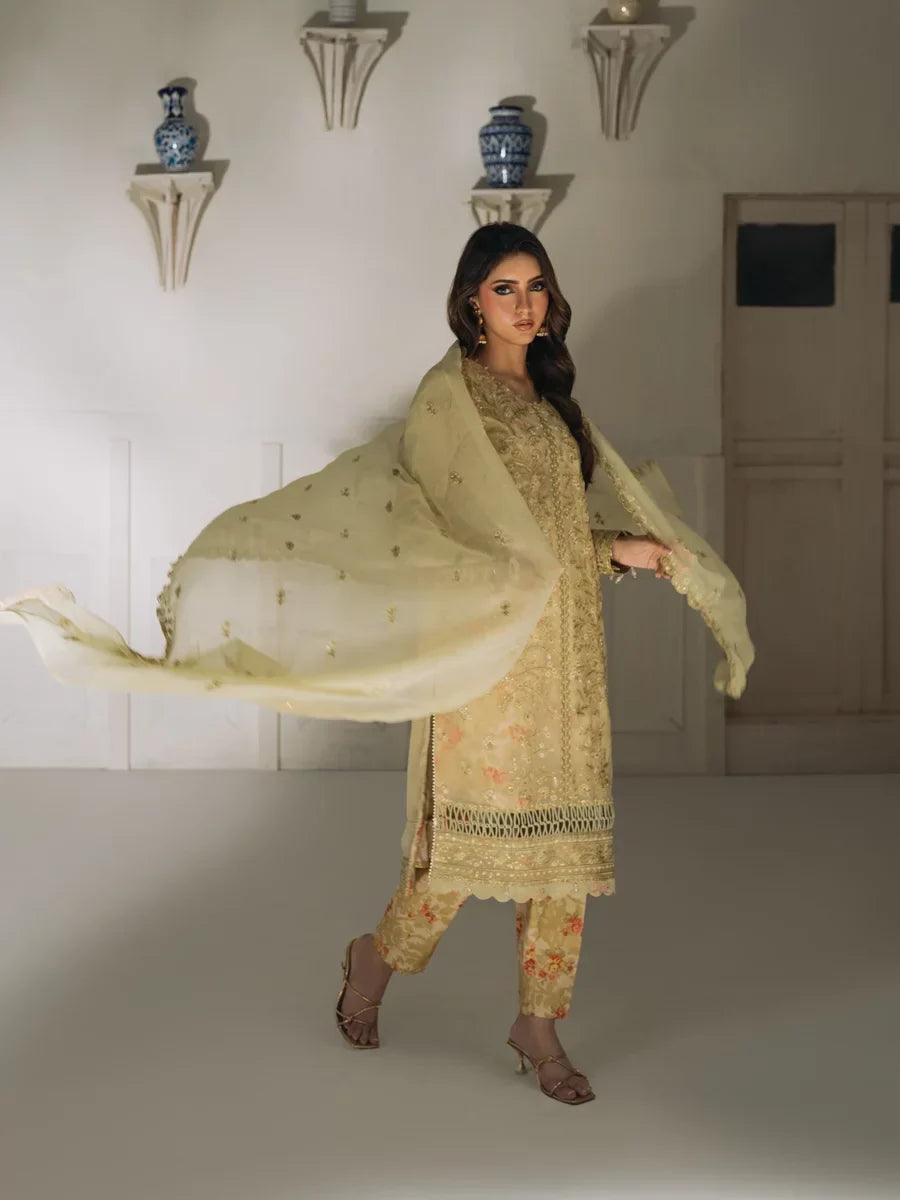 Salitex Unstitched Embroidered Chiffon 3 Piece Suit SUNS8CH511 Festive Collection