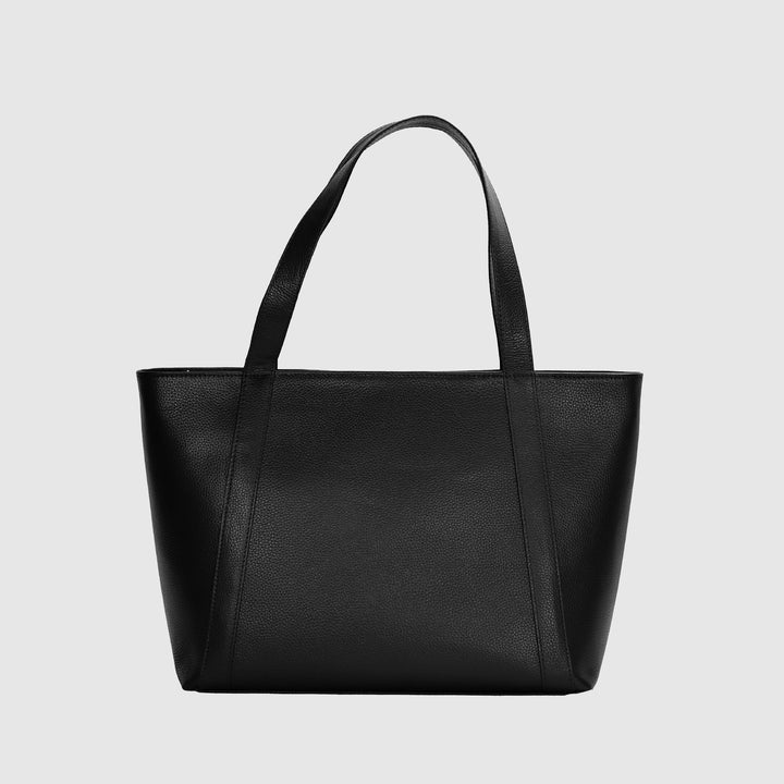 Lafanzo Unisex Leather Verla Tote Bag Black - Accessories Collection