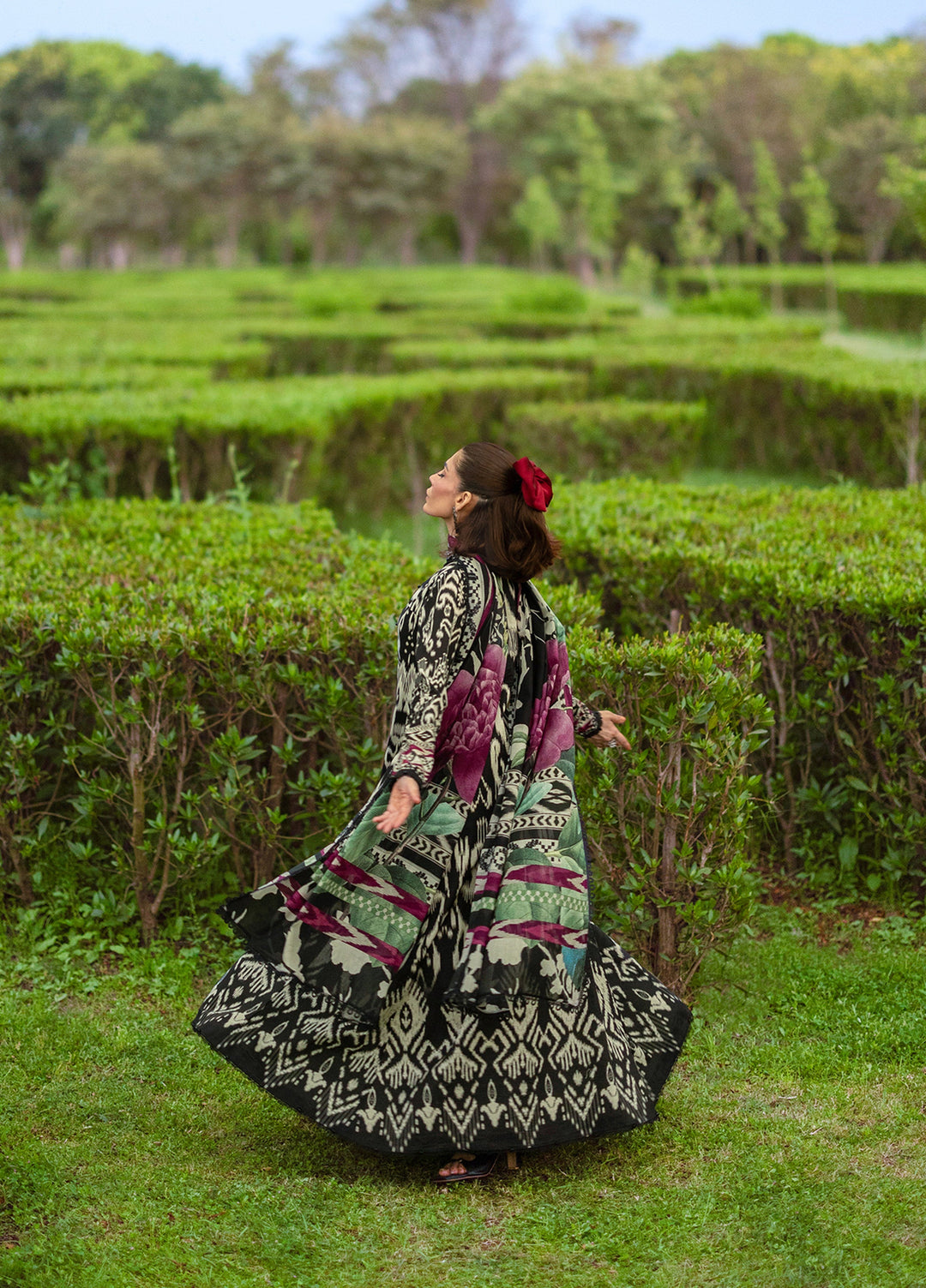 Bridgerton by Elaf Unstitched Printed Lawn 3 Piece Suit EL26ULB EPB-1B - Summer Collection