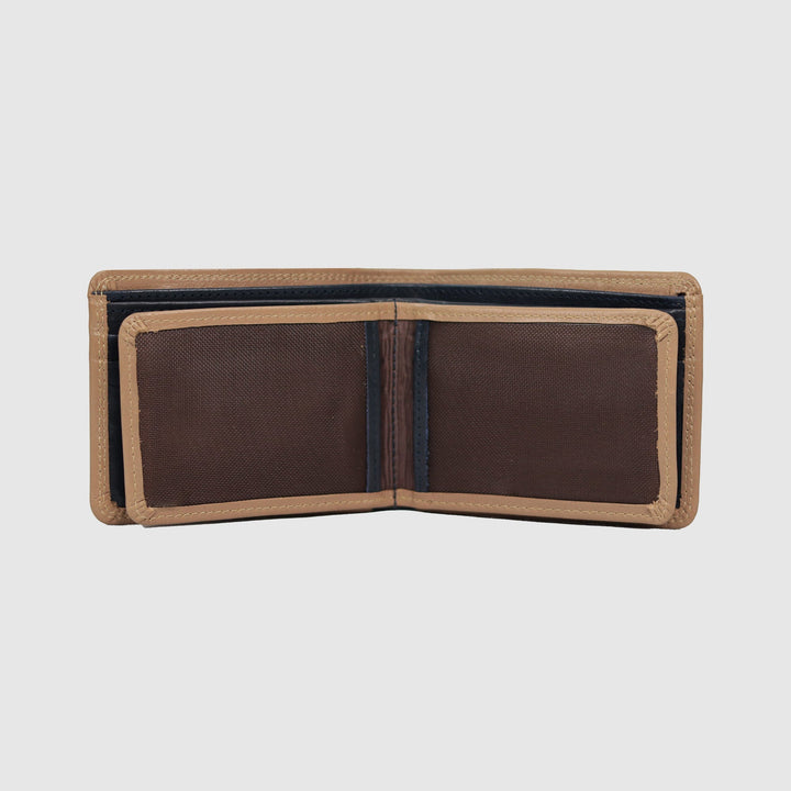 Lafanzo Unisex Leather LO Padded Wallet Beige & Blue - Accessories Collection