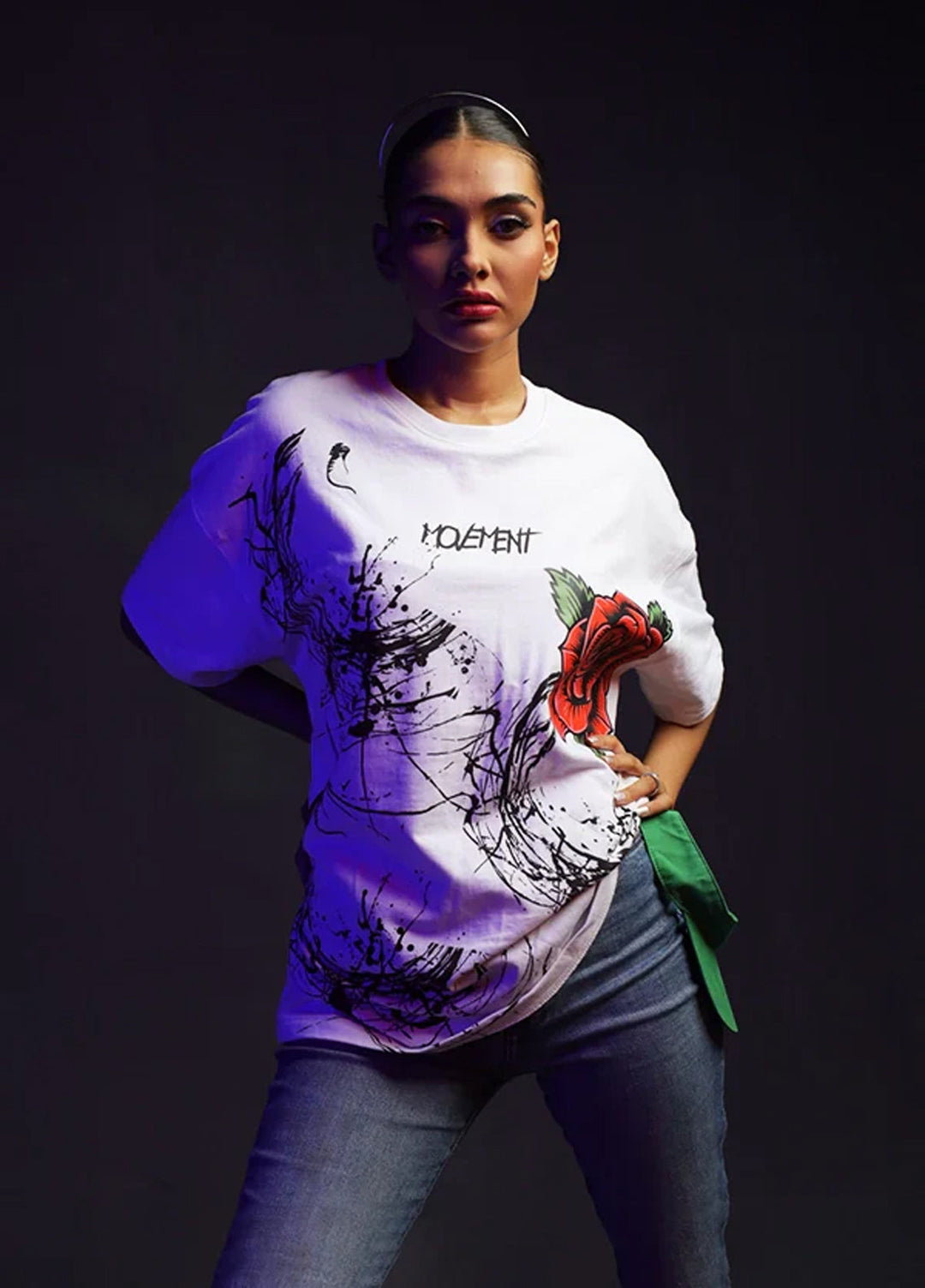 Movement Unisex T 04: Splash And Rose Tee - Western Collection