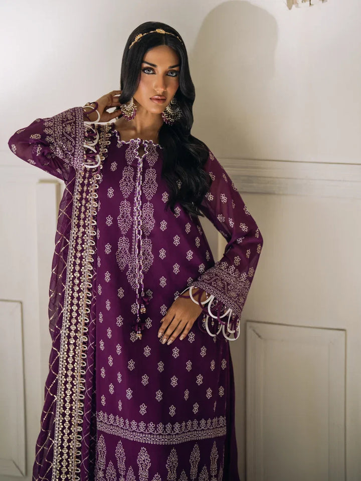 Salitex Unstitched Embroidered Chiffon 3 Piece Suit SUNS8CH507 Festive Collection