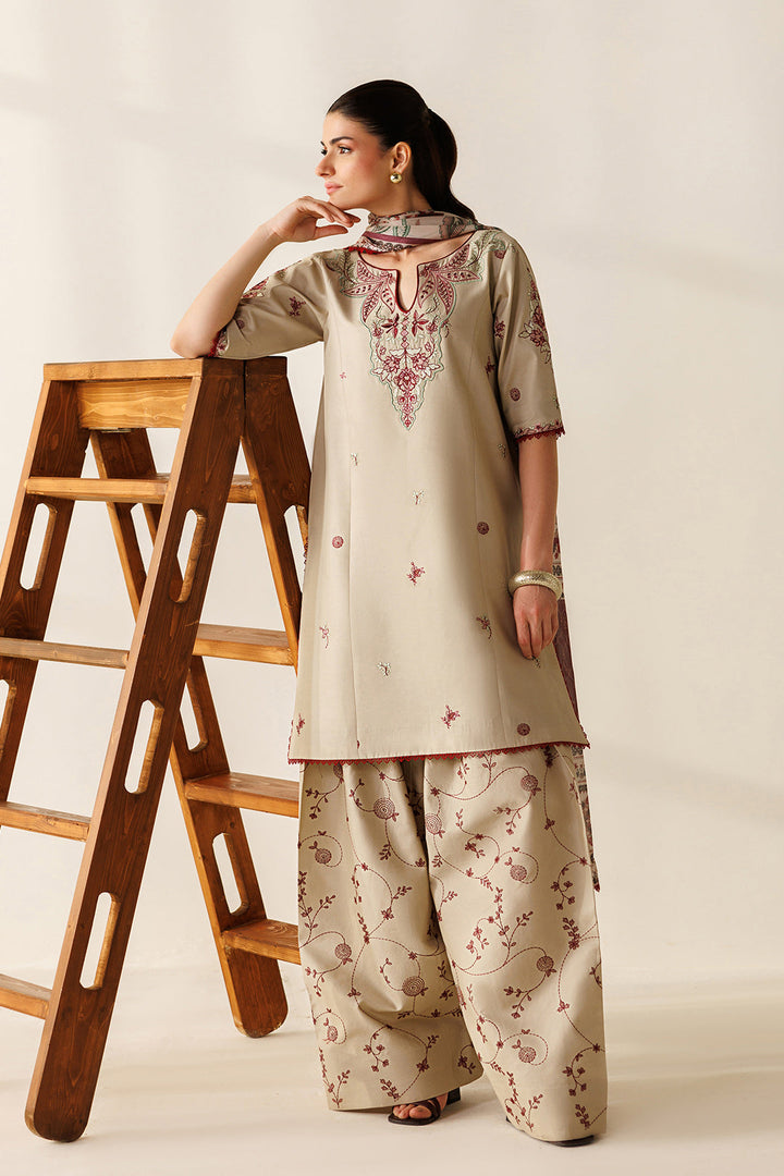 Mistfall by Panache Apparel RTW Embroidered Cotton 3 Piece Suit liora Eid Collection