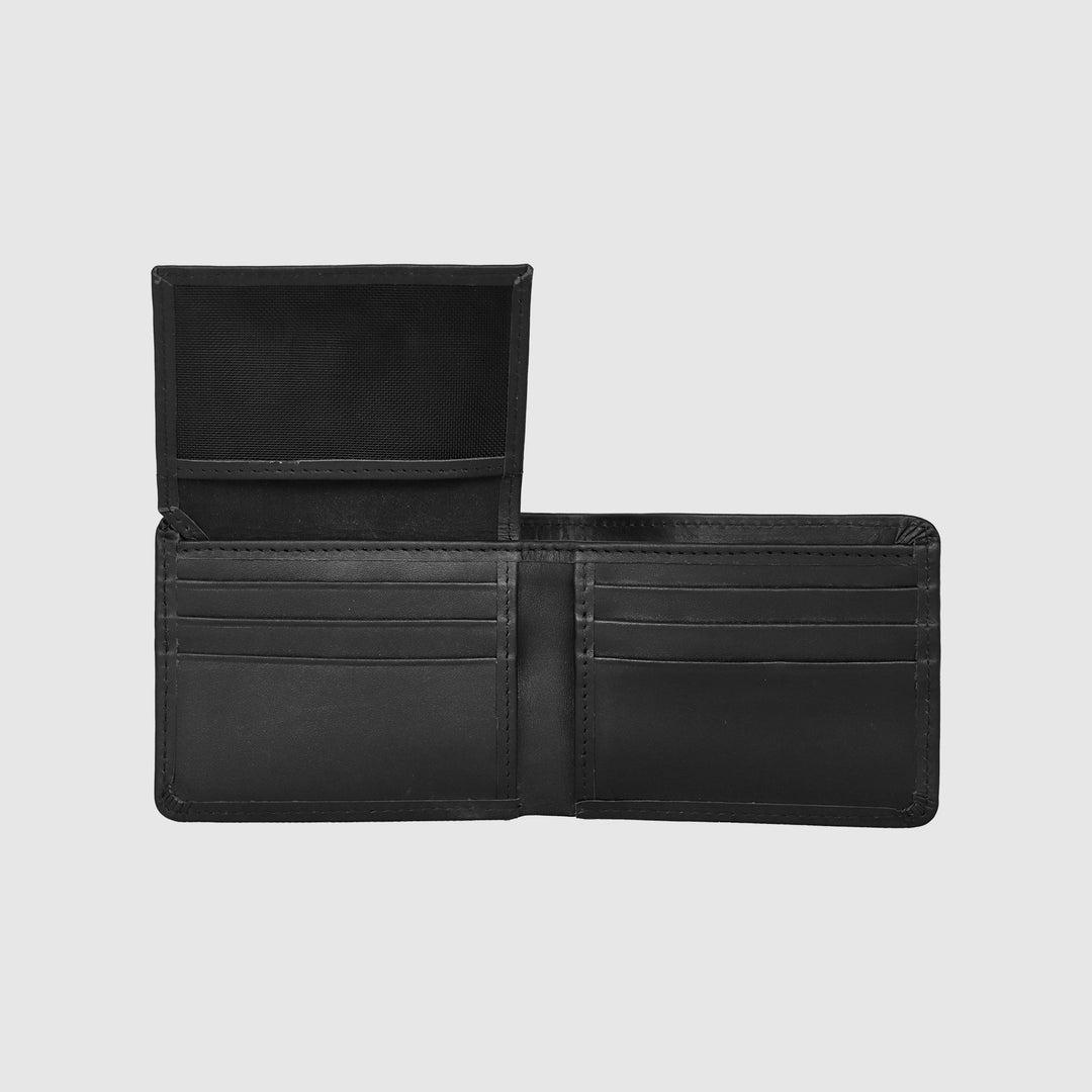 Lafanzo Unisex Leather LO Prime Fold Wallet Black - Accessories Collection