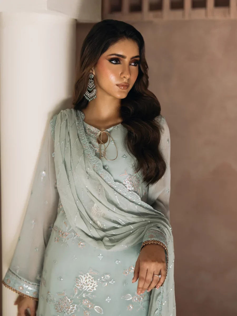 Salitex Unstitched Embroidered Chiffon 3 Piece Suit SUNS8CH516 Festive Collection