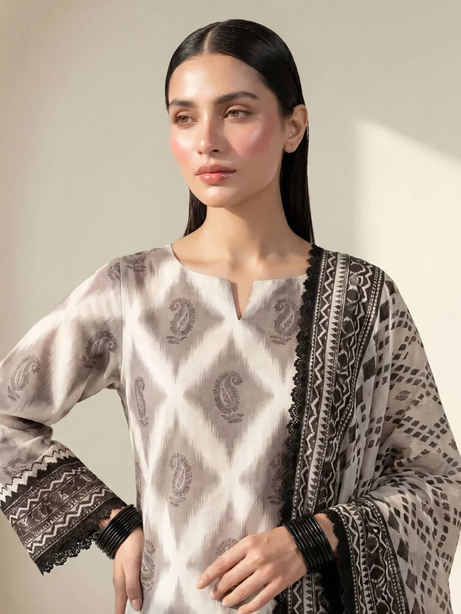 Salitex Unstitched Printed Lawn Silk 3 Piece Suit SUNS7ASI414 Casual Collection